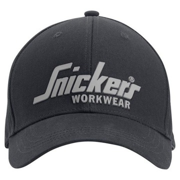 Czapka z daszkiem 9041 Snickers z logo Czarny