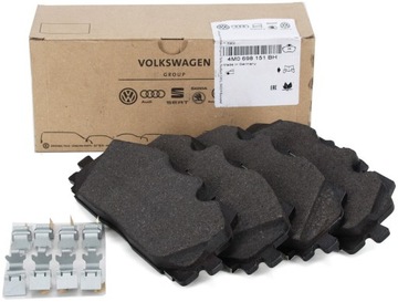 KLOCKI HAMULCOWE PRZÓD AUDI 4M0698151BH ORYGINAŁ