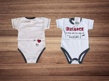 Mrofi body niemowlęce bawełna krótki rękaw rozmiar 62 (57 - 62 cm)