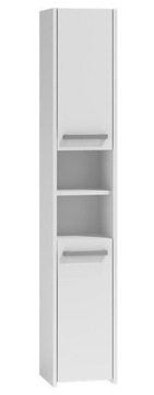 SZAFKA ŁAZIENKOWA REGAŁ SŁUPEK 30CM BIAŁY 6 PÓŁEK