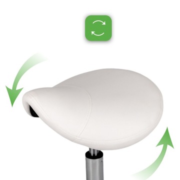 СТУЛКА МЕДИЦИНСКАЯ КОСМЕТИЧЕСКАЯ ПАРИКМАХЕРСКАЯ НА КОЛЕСАХ СЕДЛО ПОВОРОТНАЯ СТУЛКА