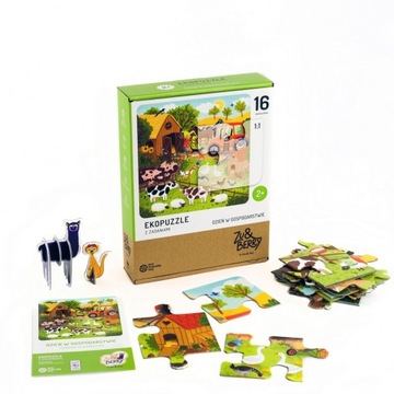 MUDUKO Puzzle 16 elementów Dzień w gospodarstwie