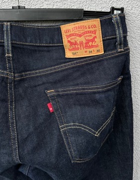 Levis 514 W34 L30 granatowe spodnie jeansowe Levi’s strauss