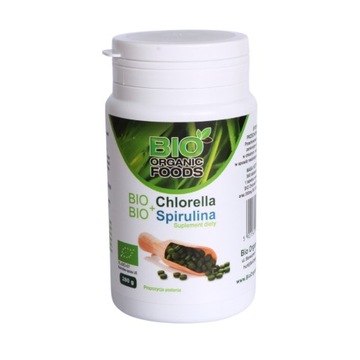 BIO chlorella i BIO spirulina BIO Organic Foods tabletki 280 g