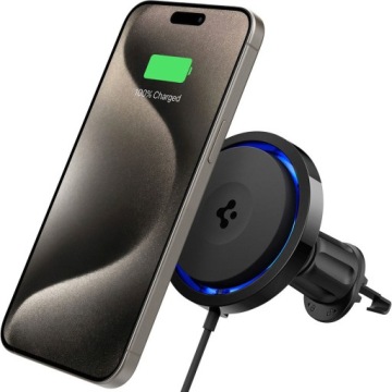 Držák do auta na mřížku ventilace, Spigen ITS13WC pro MagSafe na telefon
