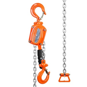 Цепная таль VEVOR 0,5 т 260 Н 2,8 м