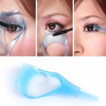 3 in 1 Makeup Mascara Shield Guide Guard Curler Ey