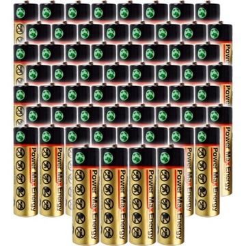 BATERIE R6 AA BATERIA ZESTAW 60SZT 1,5V MOCNE DO WKŁADÓW LED ŚWIEC