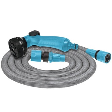 ПРОЧНЫЙ ВЫДВИЖНОЙ САДОВЫЙ ШЛАНГ 15 м + ПИСТОЛЕТ