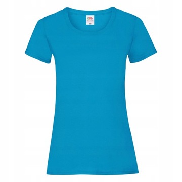 KOSZULKA DAMSKA T-SHIRT FRUIT OF THE LOOM AZUR XL