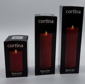 ŚWIECA WOSK / 3-20 WAX WASKA DUŻA RED /1 sztuka