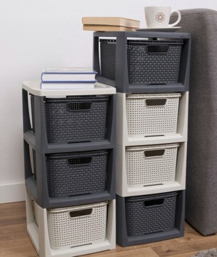 СТОЛБ 3 КОРЗИНЫ ЯЩИКИ КОМОД ОРГАНИЗАТОР BRANQ