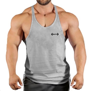 Gym Top mskie mskie podkoszulki bez rkawów blu