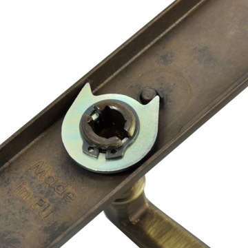 РУЧКА ДВЕРНАЯ ЛАТУННАЯ ПАТИНОВАЯ 72 ММ ВСТАВКА