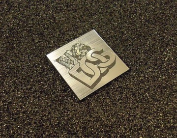 MsDOS logo emblemat naklejka 25x25mm 420b
