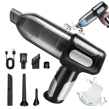 БЕСПРОВОДНОЙ АВТОПЫЛЕСОС, РУЧНОЙ, ПОРТАТИВНЫЙ, МОЩНЫЙ, 60 Вт, НАКОНЕЧНИКИ