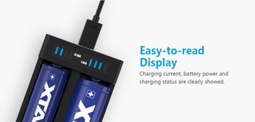 Зарядное устройство XTAR MC2 PLUS 10440/21700 Li-ION 1A