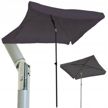 PARASOL OGRODOWY BALKONOWY PLAŻOWY 130x200 ŁAMANY REGULOWANY MOCNY SKŁADANY