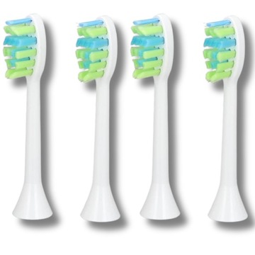 4X KOŃCÓWKA WKŁAD DO SZCZOTECZKI SONICZNEJ SILVER SHARKY X300