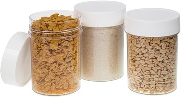 6X POJEMNIK NA ŻYWNOŚĆ PLASTIKOWY ZAKRĘCANY 1.8L