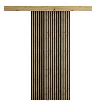 Drzwi przesuwne MODERN wzór 1 artisan czarny