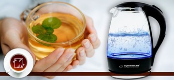Электрочайник Esperanza Salto Angel EKK011K (2200Вт 1,7л; черный цвет)