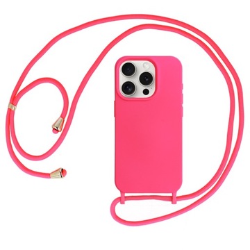 Etui Ze Sznurkiem Smycz Nakładka Futerał Silikon Case do Apple iPhone 14