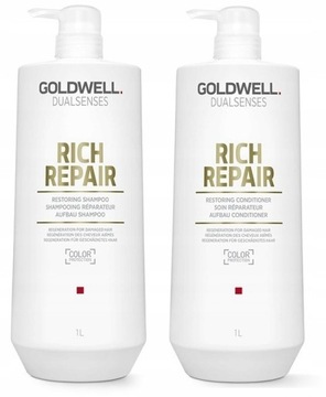 GOLDWELL RICH REPAIR SZAMPON 1000 + ODŻYWKA 1000