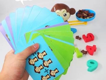 УЧИМСЯ СЧИТАТЬ Развивающая игра Баланс Весы Обезьяна взвешивает математику