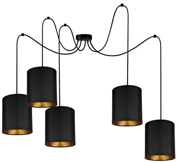 LAMPA WISZĄCA SUFITOWA ŻYRANDOL TUBA PAJĄK LED