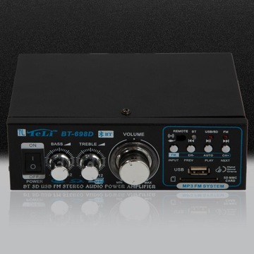 Цифровой аудиоусилитель Двухканальный стереоусилитель USB/SD с Bluetooth