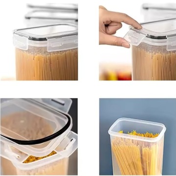 НАБОР ЗАКРЫТЫХ ПЛАСТИКОВЫХ КОНТЕЙНЕРОВ ДЛЯ ПИЩЕВЫХ КОНТЕЙНЕРОВ 8шт 2x(0,8л+1,4л+2л+2,8л)