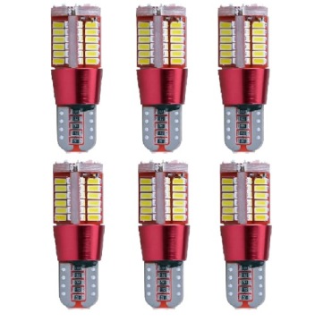 6x Żarówka T10 57SMD mocna CANBUS zimna biel LED
