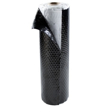 Звукоизолирующий бутиловый коврик с клеем, черный, 2мм 1м2, шумоизоляция колесных арок