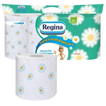 Papier toaletowy REGINA Rumianek 8 rolek papier toaletowy rumiankowy
