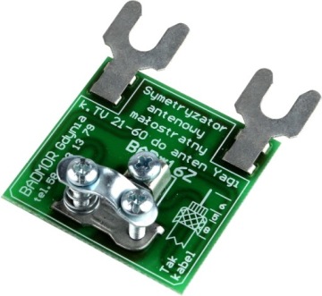 SYMETRYZATOR PŁYTKA ANTEN NAZIMNYCH 75 ohm DVB-T