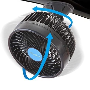 АВТОМОБИЛЬНЫЙ ВЕНТИЛЯТОР ОХЛАЖДАЮЩИЙ ВЕНТИЛЯТОР 12 В 360° ДЛЯ АВТОМОБИЛЬНОГО ТИХОГО 6-ДЮЙМОВОГО ВНЕДОРОЖНИКА