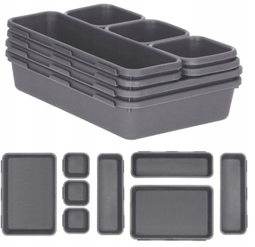 МОДУЛЬНЫЙ ОРГАНАЙЗЕР ДЛЯ ВСТАВОК В ЯЩИК, НАБОР ИЗ 8 ШТ.