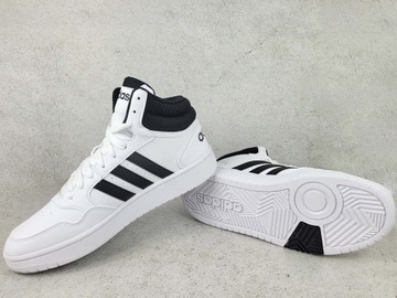 ADIDAS HOOPS 3.0 MID DAMSKIE FORUM IG3715 BUTY TRAMPKI WYSOKIE BIAŁE