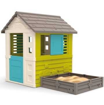SMOBY Зеленый садовый домик + песочница