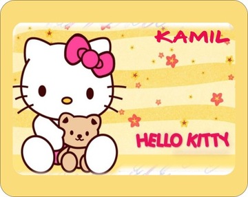 Podkładka pod myszkę HELLO KITTY z imieniem WYBÓR