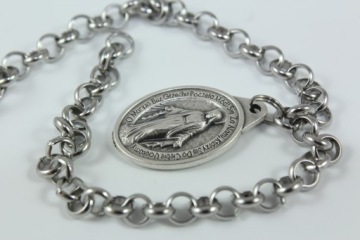 Браслет вверения Марии - Стальная большая медаль
