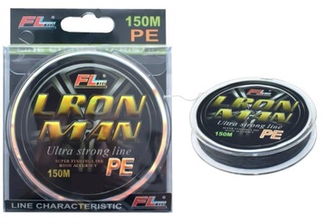 PLECIONKA WĘDKARSKA LRON MAN 150m 0,08mm 6,00kg