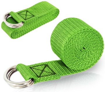 PASEK DO JOGI ĆWICZEŃ YOGA STRAP MOCNY SZEROKI PAS
