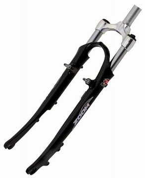 Велосипедная вилка 28 Zoom 1 1/8 черная нить