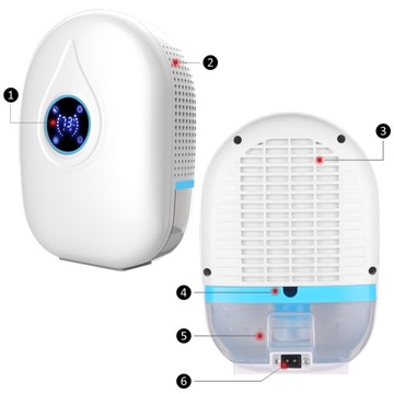 OSUSZACZ POWIETRZA POCHŁANIACZ WILGOCI 1L 25W LCD
