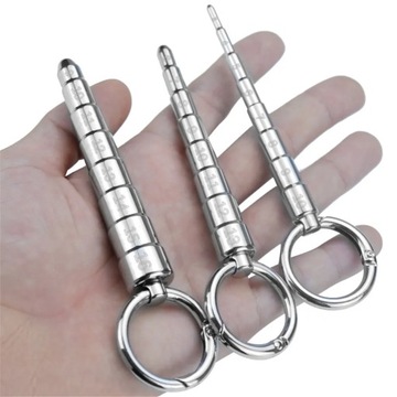 dilator do cewki moczowej ze stali nierdzewnej Z MIARKĄ LINIJKĄ metal L