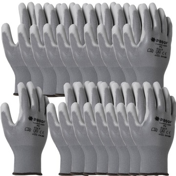 ПЕРЧАТКИ РАБОЧИЕ размер 10 ЗАЩИТНЫЕ ПЕРЧАТКИ СЕРЫЕ CONSTRUCTION PROF 10 пар