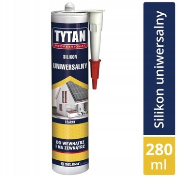 Silikon Uniwersalny czarny 280 ml Tytan