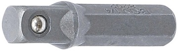 BGS 8202, Adapter grzechotki do bitów | zewnętrzny sześciokąt 6,3 mm - 6,3 mm | 30 mm